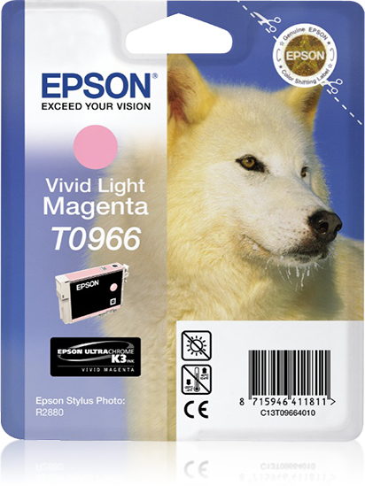 Epson T0966 (Husky) Vivid Light Magenta Ink Cartridge (C13T09664010) 