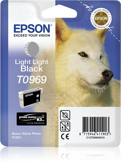 Epson T0969 (Husky) Light Black Ink Cartridge (C13T09694010) 