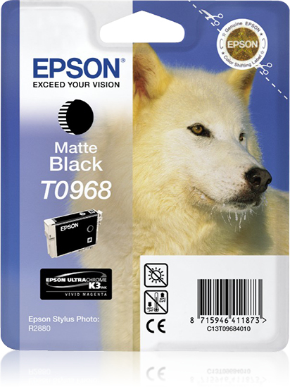 Epson T0968 (Husky) Matte Black Ink Cartridge (C13T09684010) 