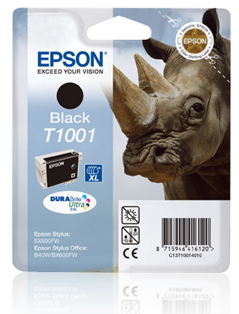Epson T1001 (Rhino) Black Ink Cartridge - DURABrite Ultra Ink (C13T10014010) 