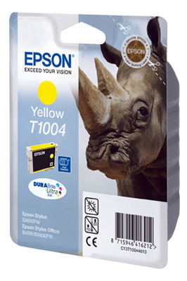 Epson T1004 (Rhino) Yellow Ink Cartridge - DURABrite Ultra Ink (C13T10044010) 