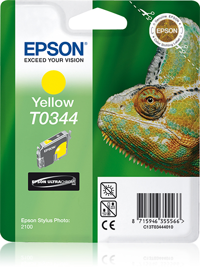 Epson T0344 (Chameleon) Yellow Ink Cartridge (C13T03444010) 