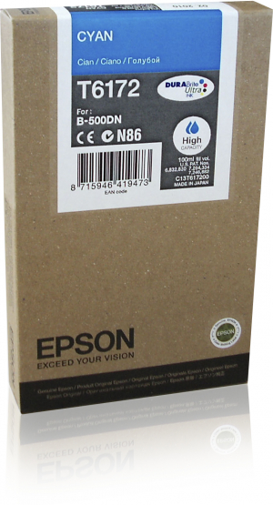 Epson Ink Cartridge HC Cyan 7k (C13T617200) 