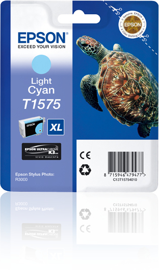 Epson T157 (Turtle) Light Cyan Ink Cartridge (C13T15754010) 