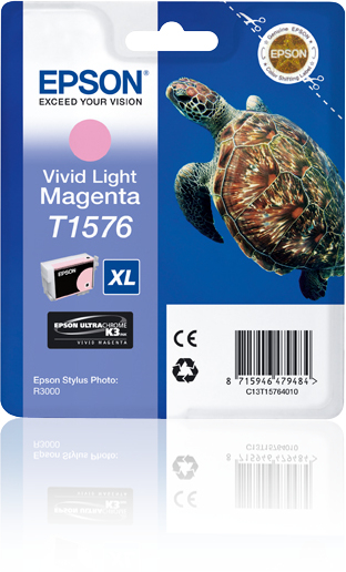 Epson T157 (Turtle)Vivid Light Magenta Ink Cartridge (C13T15764010) 