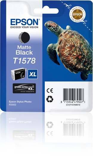 Epson T157 (Turtle) Matte Black Ink Cartridge (C13T15784010) 