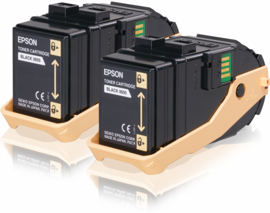 Epson S050609 Black Toner Cartridge Twin Pack (C13S050609) 