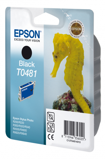 Epson T0481 (Seahorse) Black Ink Cartridge (C13T04814010) 