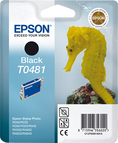 Epson T0481 (Seahorse) Black Ink Cartridge (C13T04814010) 