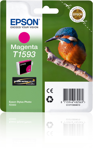 Epson T1593 (Hummingbird) Magenta Ink Cartridge (C13T15934010) 