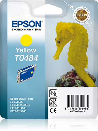 Epson T0484 (Seahorse) Yellow Ink Cartridge (C13T04844010) 