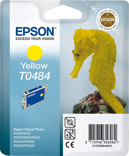 Epson T0484 (Seahorse) Yellow Ink Cartridge (C13T04844010) 