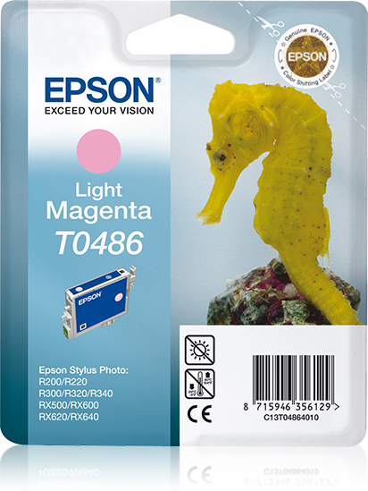 Epson T0486 (Seahorse) Light Magenta Ink Cartridge (C13T04864010) 