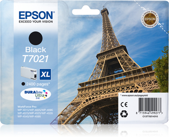 Epson T7201XL (Eiffel Tower) Black Ink Cartridge (C13T70214010) 