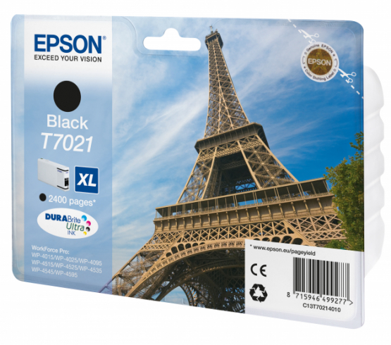 Epson T7201XL (Eiffel Tower) Black Ink Cartridge (C13T70214010) 