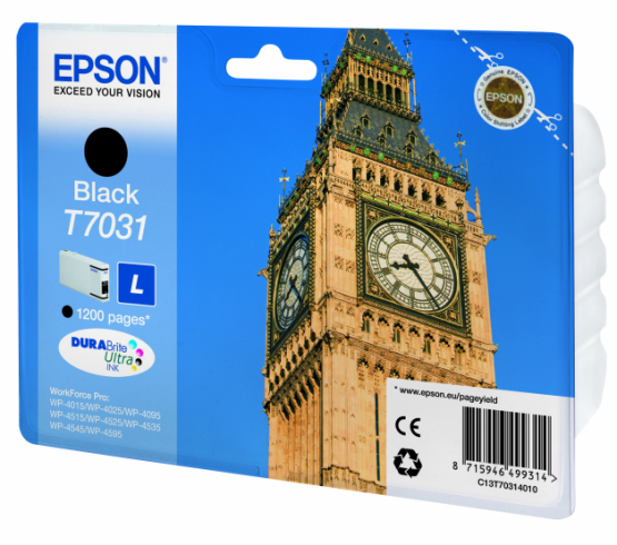 Epson T7031 (Big Ben) Black Ink Cartridge (C13T70314010) 