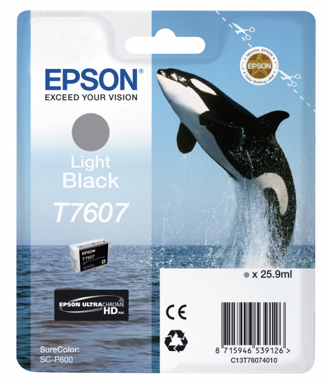 Epson T7607 (Whale) Light Black Ink Cartridge (C13T76074010) 