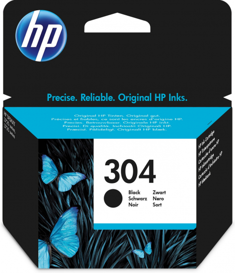 HP 304 Black Original Ink Cartridge (N9K06AE) 