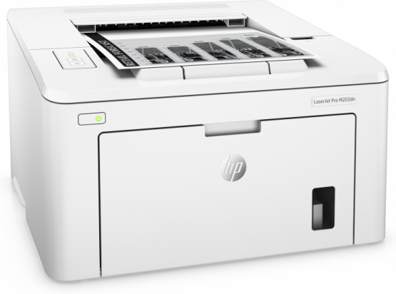 HP LaserJet Pro M203dn Printer, Black and white, Printer for Home and home office, Print, Print from phone or tablet; Two-sided printing; JetIntelligence cartridge