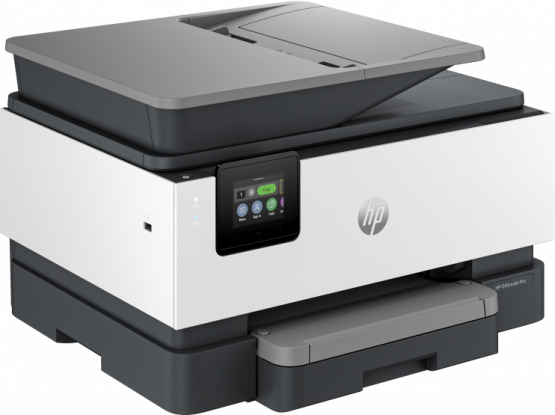 HP OfficeJet Pro 9120b All-in-One Printer, Color, Printer for Home and home office, Print, copy, scan, fax, Wireless; Two-sided printing; Two-sided scanning; Scan to email; Scan to pdf; Fax; Front USB flash drive port; Touchscreen; Print from phone or tablet; Automatic document feeder