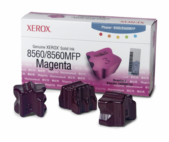 Xerox Phaser 8560 / 8560MFP Magenta Solid Ink (3 Pack) (108R00724) 