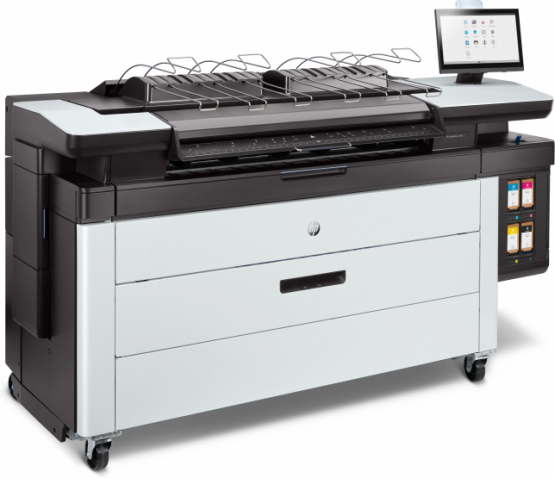 HP PageWide XL 3920 40-in Multifunction Printer with Top Stacker large format printer