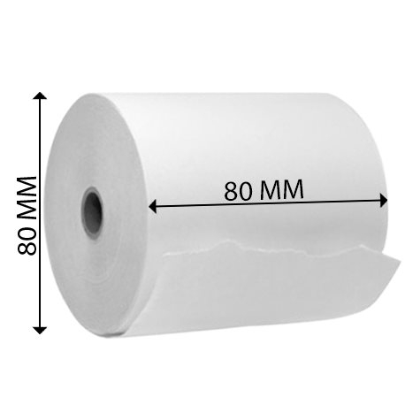 Thermal Till Roll - 80mm x 80mm (Box of 20 Rolls)