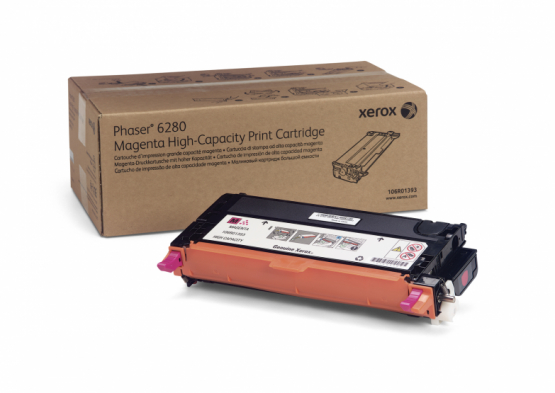 Xerox Phaser 6280 Magenta Toner Cartridge - High Capacity (106R01393) 