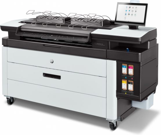 HP PageWide XL 3920 40-in Multifunction Printer with Top Stacker large format printer