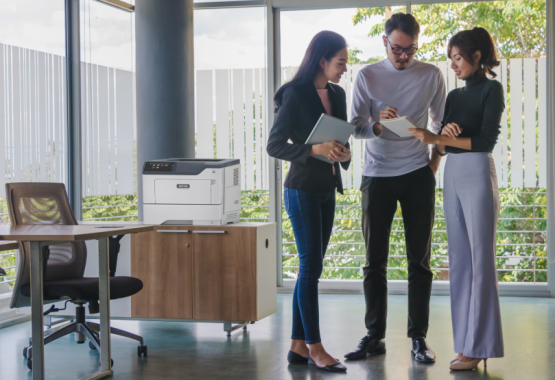 Xerox Print with simplicity, dependability, and comprehensive security.