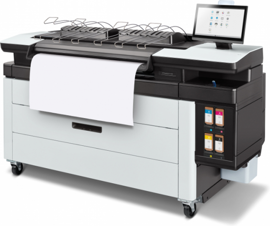 HP PageWide XL 4200 40-in Printer with Top Stacker large format printer