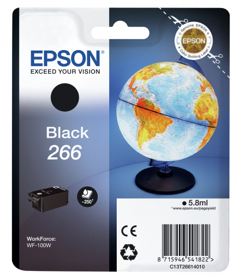 Epson 266 (Globe) Black Ink Cartridge (C13T26614010) 