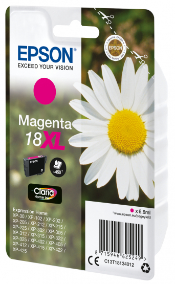 Epson 18XL (Daisy) Magenta Ink Cartridge - Claria Home Ink (C13T18134012) 