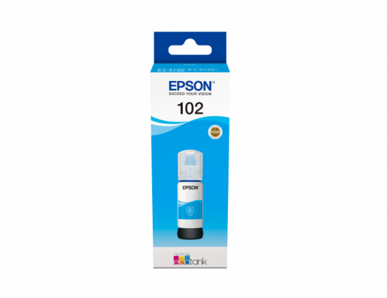 Epson 102 EcoTank Cyan Ink Bottle (C13T03R240) 