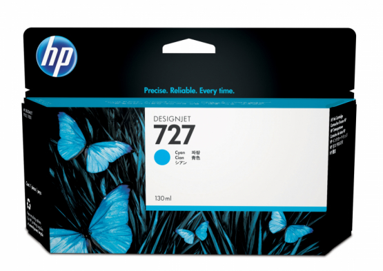 HP 727 Cyan Original DesignJet Ink Cartridge (B3P19A) 