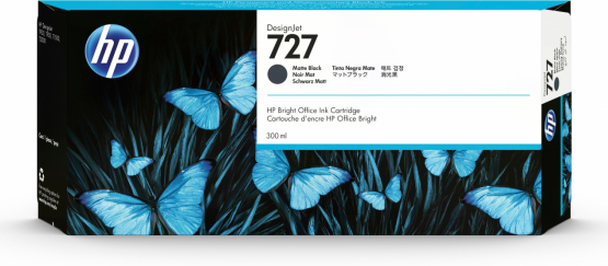 HP 727 Matte Black Original DesignJet Ink Cartridge - Extra High Capacity (C1Q12A) 