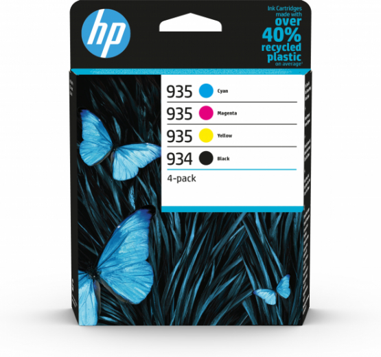 HP 934 Black/935 Cyan/Magenta/Yellow 4-packInk Cartridges(6ZC72AE) 