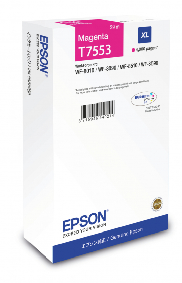 Epson T7553 XL MagentaInk Cartridge - High Capacity (C13T755340) 