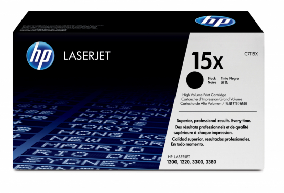 HP 15X Black Original Toner Cartridge - High Capacity (C7115X) 