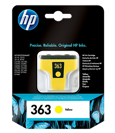 HP 363 Yellow Original Ink Cartridge (C8773EE) 
