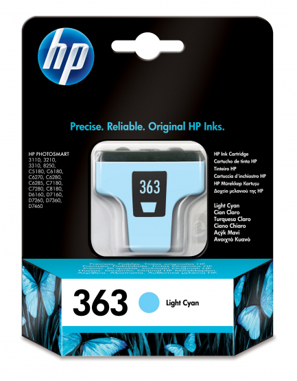 HP 363 Light Cyan Original Ink Cartridge(C8774EE) 