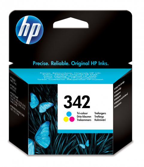 HP 342 Tri-Colour Original Ink Cartridge - Cyan, Magenta, Yellow (C9361EE) 