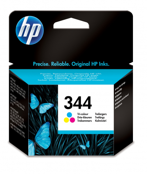 HP 344 Tri-Colour Original Ink Cartridge - Cyan, Magenta, Yellow (C9363EE) 