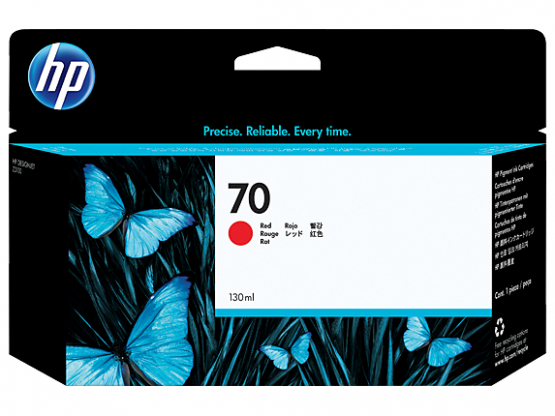 HP 70 Red Original DesignJet Ink Cartridge (C9456A) 
