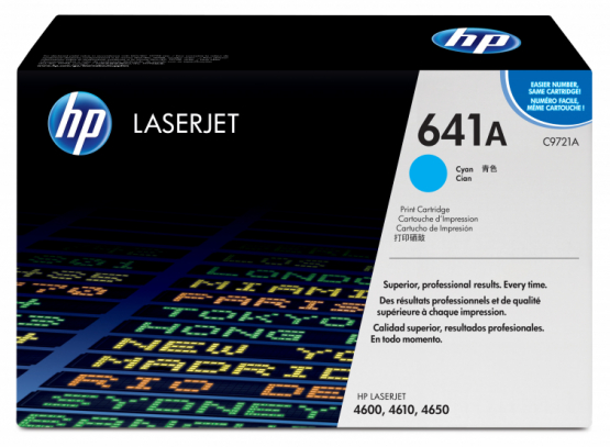 HP 641A Cyan Original Toner Cartridge (C9721A) 