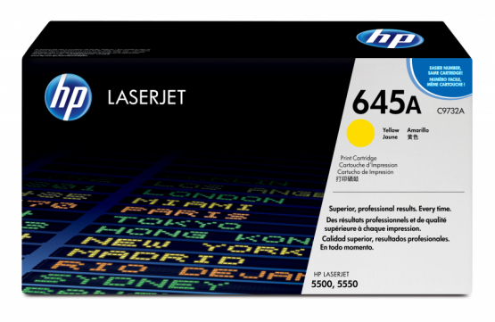 HP 645A Yellow Original Toner Cartridge (C9732A) 