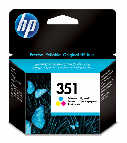 HP 351 Tri-Colour Original Ink Cartridge - Cyan, Magenta, Yellow (CB337EE) 