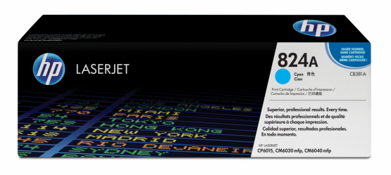 HP 824A Cyan Original Toner Cartridge (CB381A) 