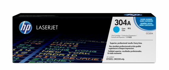 HP 304A Cyan Original Toner Cartridge (CC531A) 