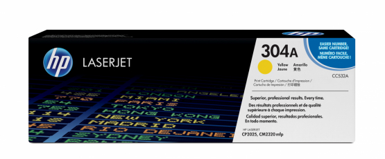 HP 304A Yellow Original Toner Cartridge (CC532A) 